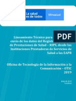 Lineamientos Tecnicos Para IPS Resol 3374 RIPS