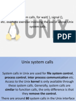 UNIX System Calls