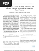 A Systematic Review On Image Processing and Machine Learning Techniques For Detecting Plant Diseases