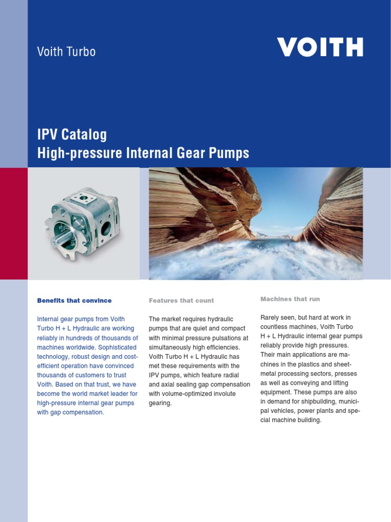 Voith High-Pressure Gear Pump Overview | PDF | Pump | Gear