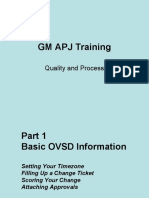 GM APJ Training: Quality and Process