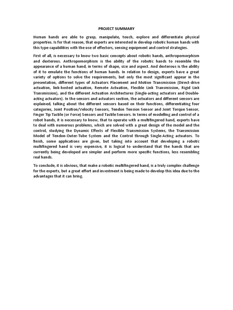 Project Summary | PDF