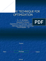 Taguchi Technique For Optimization