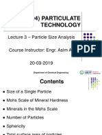 (Chen-1104) Particulate Technology: Lecture 3 - Particle Size Analysis