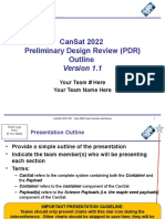 Cansat 2022 PDR Outline v1.0