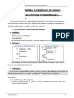 Chapitre 3 Les Structures Algo de Controle Et Itératives