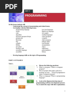 Programming: in This Lesson Students Will