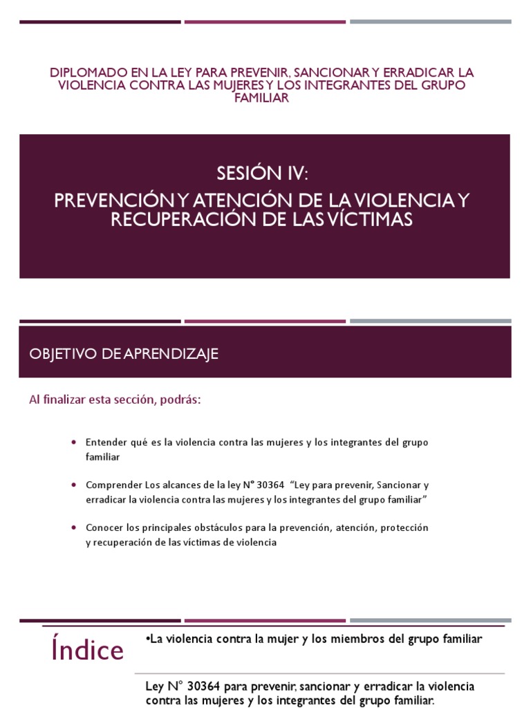 Prevención y Atención de la Violencia Familiar | PDF | La violencia ...