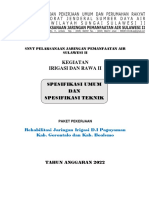 Spektek Rehabilitasi Jaringan Irigasi D.I Paguyaman 2022