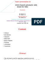 Ignition Switch Based Automatic Side Stand For Bike: Project Presentation On