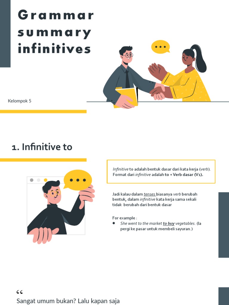 Pengertian dan Fungsi Infinitive | PDF