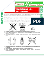 Prevencion de Accidentes Para Cuarto de Primaria