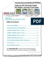 FREE PEMDAS Foldable PDF