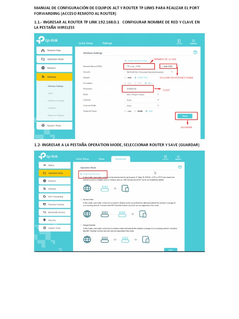 Configuración de Port Forwarding en TP-Link | PDF