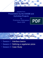 Owl Tutorial: Presentation by The Coode and Hyontuse Projects