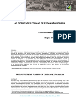 As Diferentes Formas de Expansão Urbana