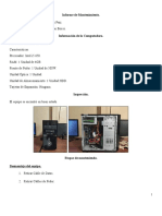 Informe Mantenimiento