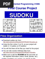 Final Course Project: Sudoku