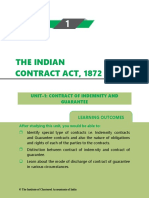 The Indian Contract Act, 1872: Unit-1: Contract of Indemnity and Guarantee