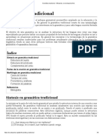 Gramática Tradicional - Wikipedia, La Enciclopedia Libre