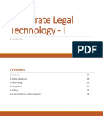 Session 2 - Corporate Legal Technology - I