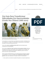 Um Guia para Transformar Dificuldades em Oportunidades (Usado Nos Últimos 2000 Anos)