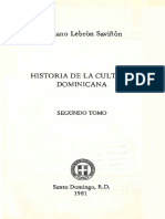 Historia Cultura Dominicana-2-Lebrón Saviñón