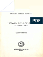 Historia Cultura Dominicana-5-Lebrón Saviñón