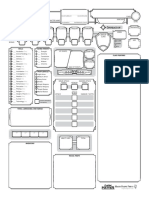 Dark Matter Character Sheet Prebuilds