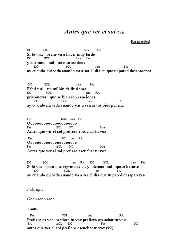 Antes Que Ver El Sol | PDF