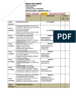 Cronograma Clases 2012 - I Grupo A