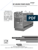 SAE-400 DC Arc Welding Power Source: Operator'S Manual