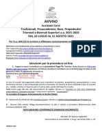 Conferma Iscrizioni Corsi V.O. - P.A.-Propedeutica-base - Trienni - Bienni A.A. 2021-2022