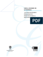 Leer y Escribir en La Escuela - Algunos Escenarios Pedagógicos y Didácticos para La Reflexión.