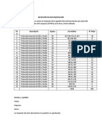 Recepción de Documentación Ebi Fondo