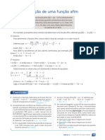 Determinar função afim com dois pontos