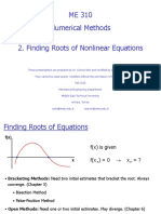 2 - Finding Roots of Nonlinear Equations