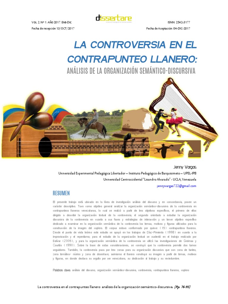 Análisis del Contrapunteo Llanero | PDF | Composiciones Musicales ...