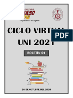 Boletín 01 Ciclo Virtual UNI 2021