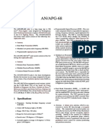 AN/APG-68 AN/APG-68: 1 1 Spe Speci Cific Ficat Atio Ions Ns