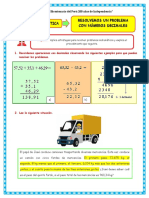 Dia 2 Resolvemos Un Problema Con Números Decimales