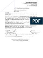 Notificación por aviso No. 263 del 05 de abril de 2019 - Procesos Y Servicios S.A - Luis Fernando Correra Salgado