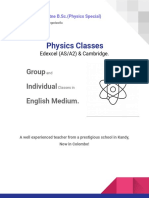 Physics Classes: Group Individual English Medium