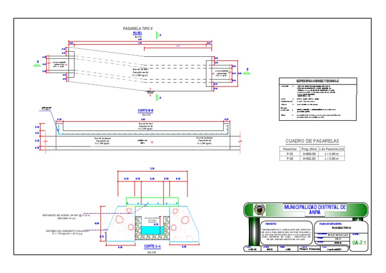 Diseño de Pasarela Peatonal en Concreto | PDF | Hormigón | Diseño ...