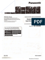 Manual de Usuario Panasonic Sc-Akx92