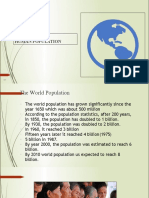Human Population Growth Over Time