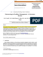 Outsourcing in Facilities Management-A Literature Review: Procedia Engineering