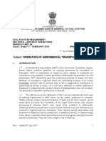 Subject: Operation of Aeromedical Transportation (Amt) : Government of India Opp. Safdarjung Airport, New Delhi - 110 003