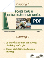 Chuong 3 Tổng Cầu & Chính Sách Tài Khóa