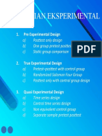 DESAIN PENELITIAN EKSPERIMENTAL